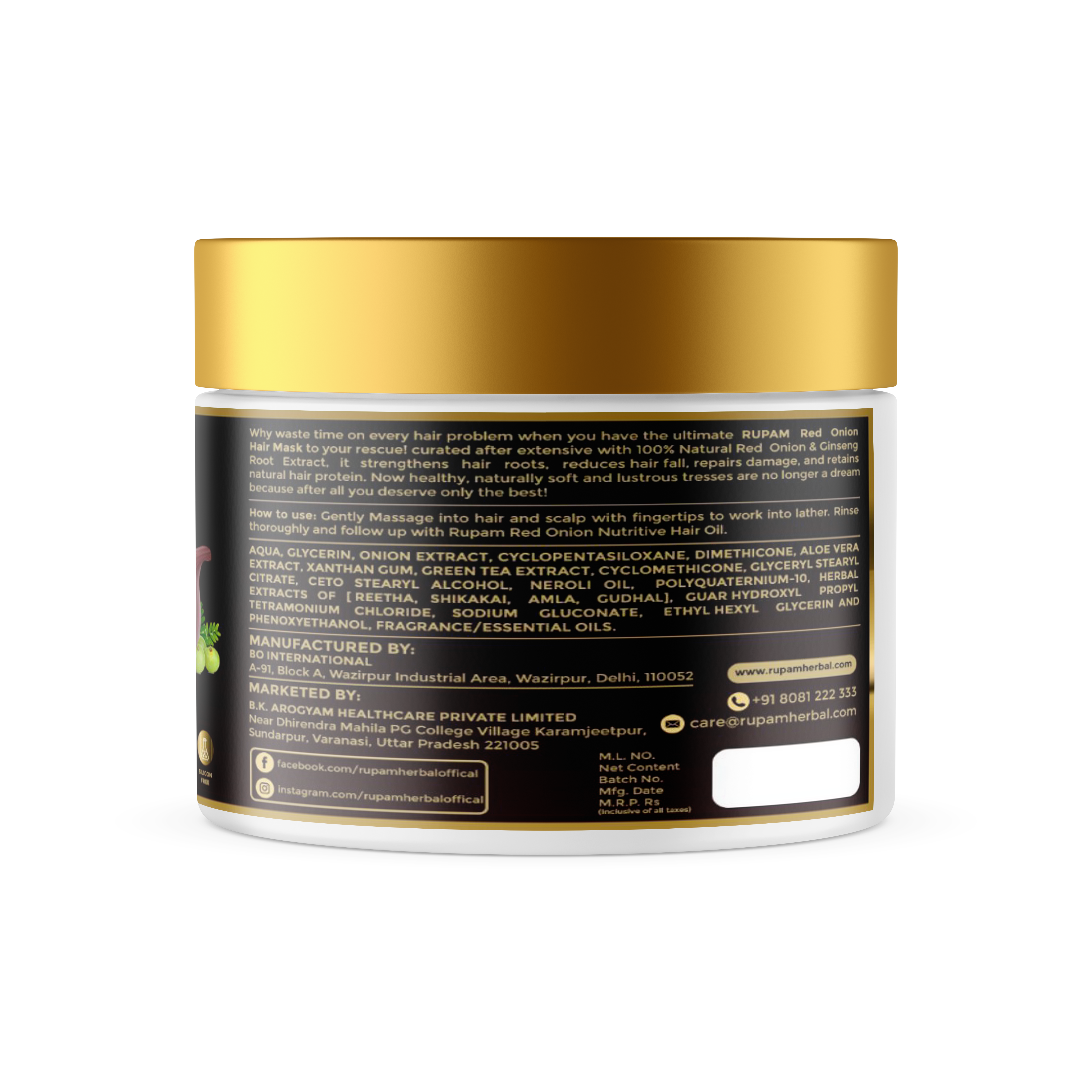 Rupam Red Onion Hair Mask For Women